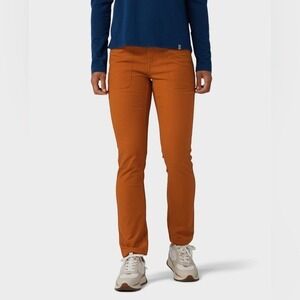 Stio Saddle Rivet Canvas Utility Pant Orange Cotton 6